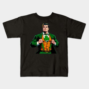 Irish Comic Book Superhero Kids T-Shirt